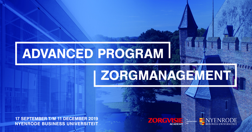 Advanced Program Zorgmanagement | 17 september 2019