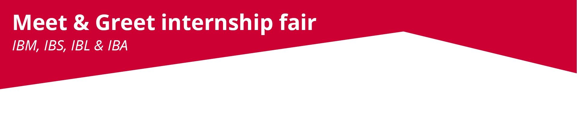 Meet & greet internship fair 2020 - jaar 2