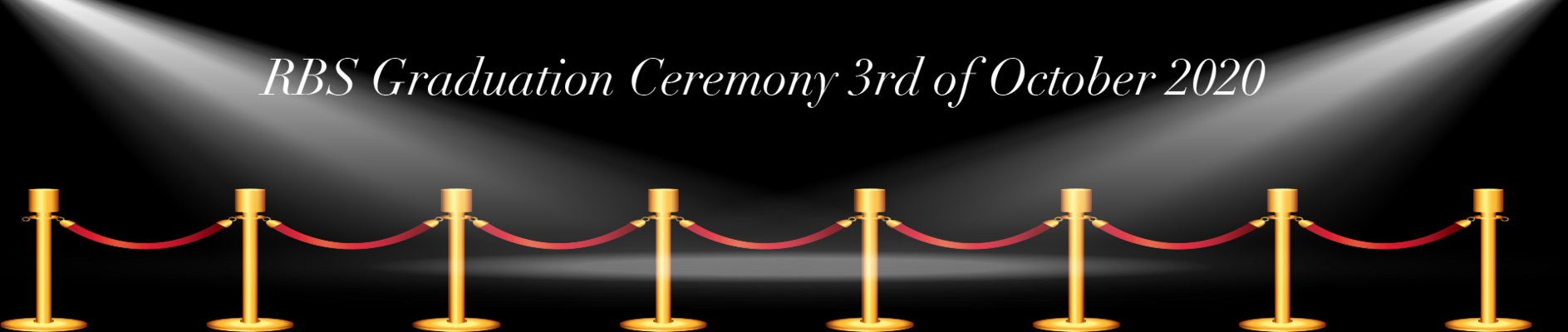 Graduation Ceremony 3 October 2020 "The Walk of Fame"