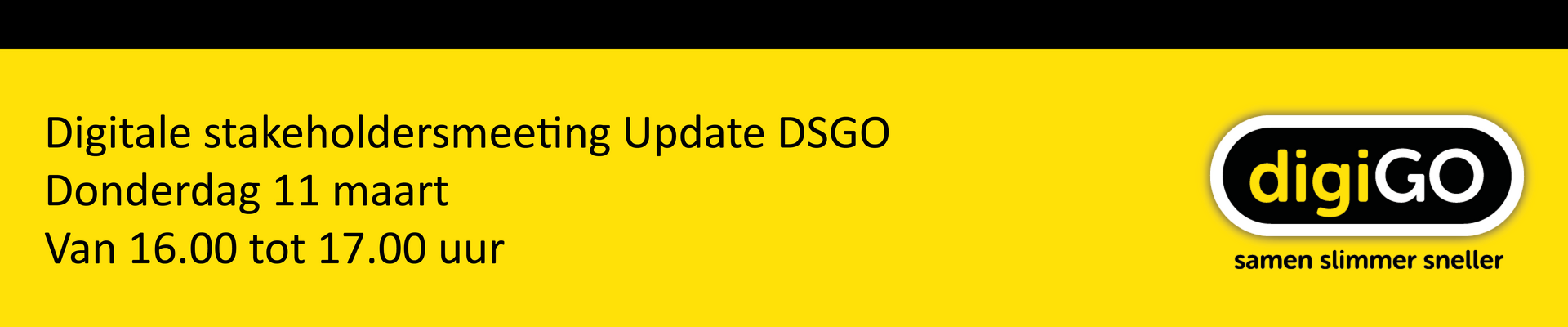 Digitale stakeholdersmeeting Update DSGO