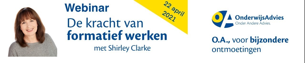 Webinar 'De kracht van formatief werken met Shirley Clarke'