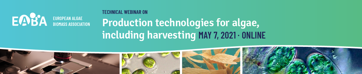 Production technologies for algae, including harvesting