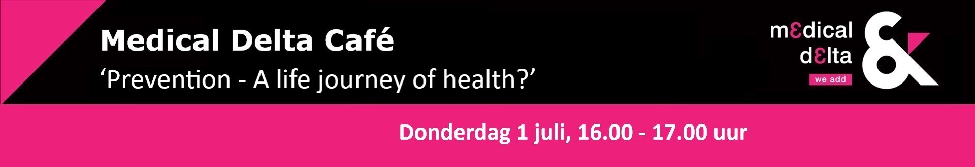 Medical Delta Café donderdag 1 juli 2021