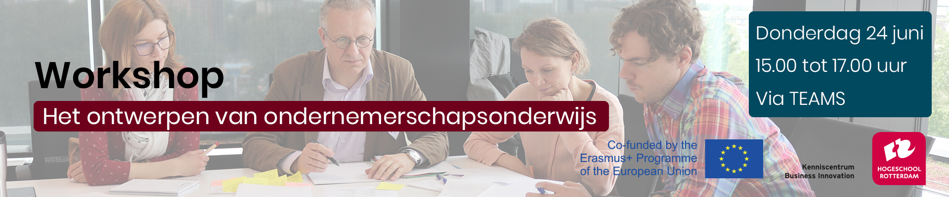 Workshop ontwerpen van ondernemerschapsonderwijs