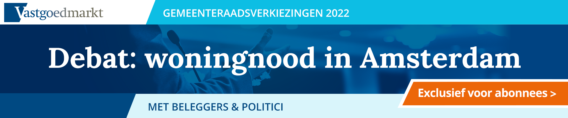 Gemeenteraadsverkiezingen 2022 Vastgoedmarkt