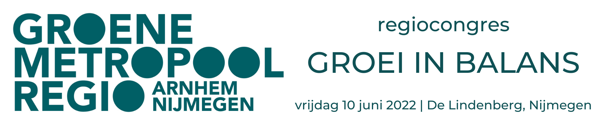 REGIOCONGRES - GROEI IN BALANS