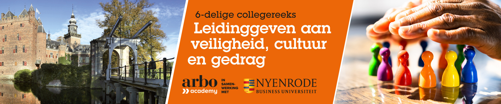 Collegereeks Leidinggeven aan veiligheid, cultuur en gedrag op 9 maart t/m 13 april 2023