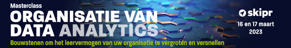 Tweedaagse masterclass Organisatie van data analytics | 16 en 17 maart 2023