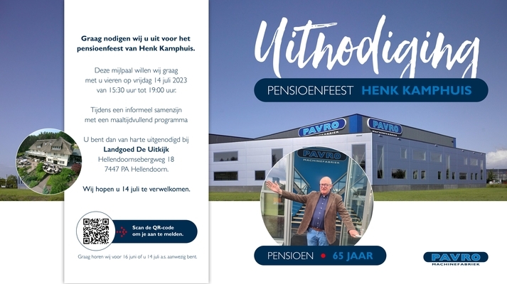 Pensioenfeest van Henk Kamphuis