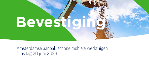 Amsterdamse aanpak schone mobiele werktuigen