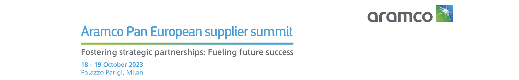 Aramco Pan European supplier summit