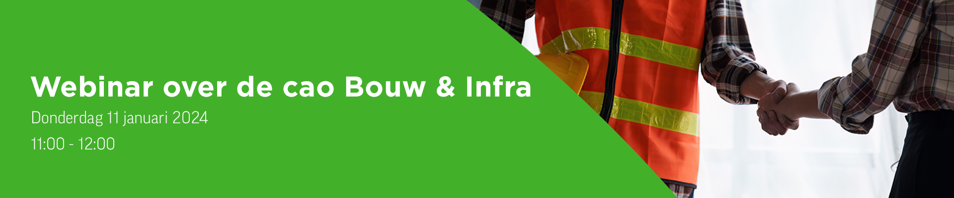 Webinar over de cao Bouw & Infra