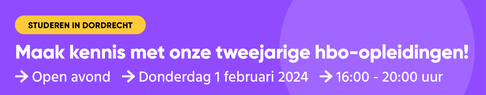 Open avond op 1 februari