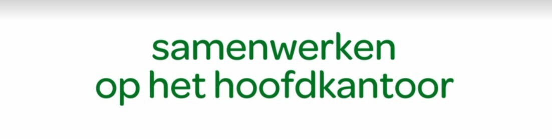 Samenwerken op het hoofdkantoor