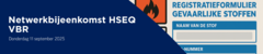 Netwerkbijeenkomst HSEQ VBR