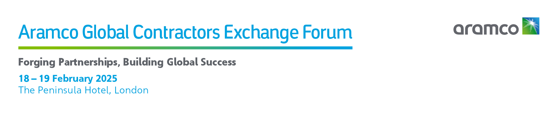 Aramco Global Contractors Exchange Forum