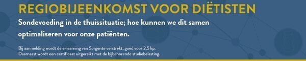 Sondevoeding in de thuissituatie; hoe kunnen we dit samen optimaliseren voor onze patiënten.