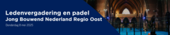 Jaarvergadering JBN Regio Oost met padel
