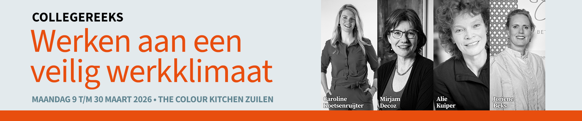 Collegereeks Werken aan een veilig werkklimaat voorjaar 2026