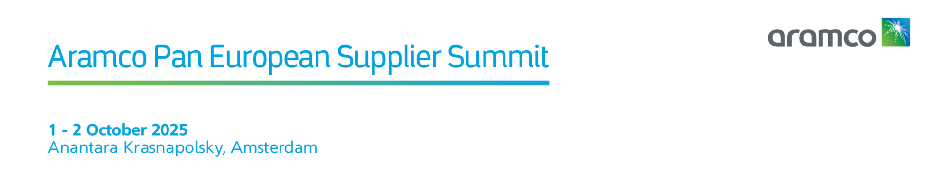 Aramco Pan European Supplier Summit 2025