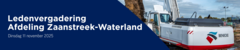 Ledenvergadering afdeling Zaanstreek-Waterland