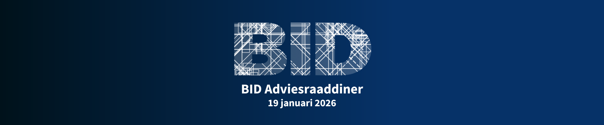 BID Adviesraaddiner - 19 januari 2026