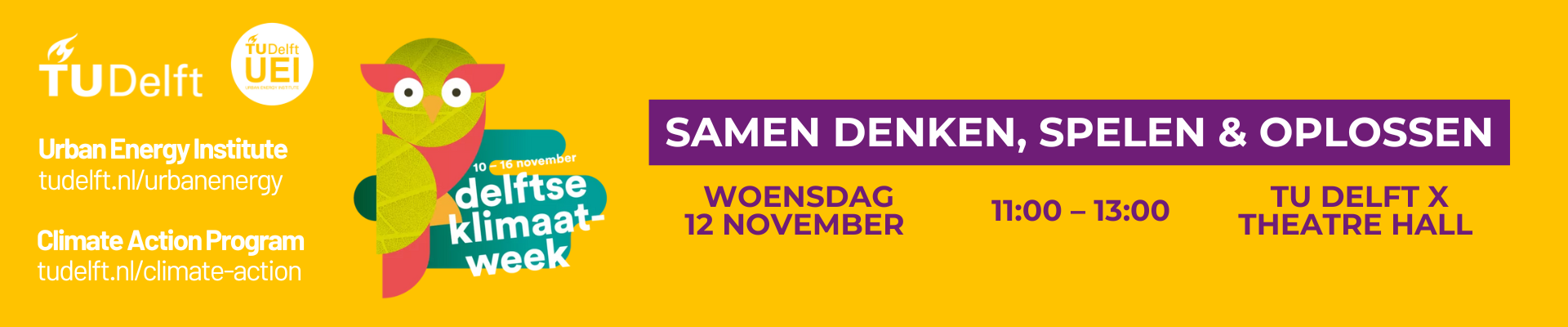 Delftse Klimaatweek - Samen Denken, Spelen & Oplossen