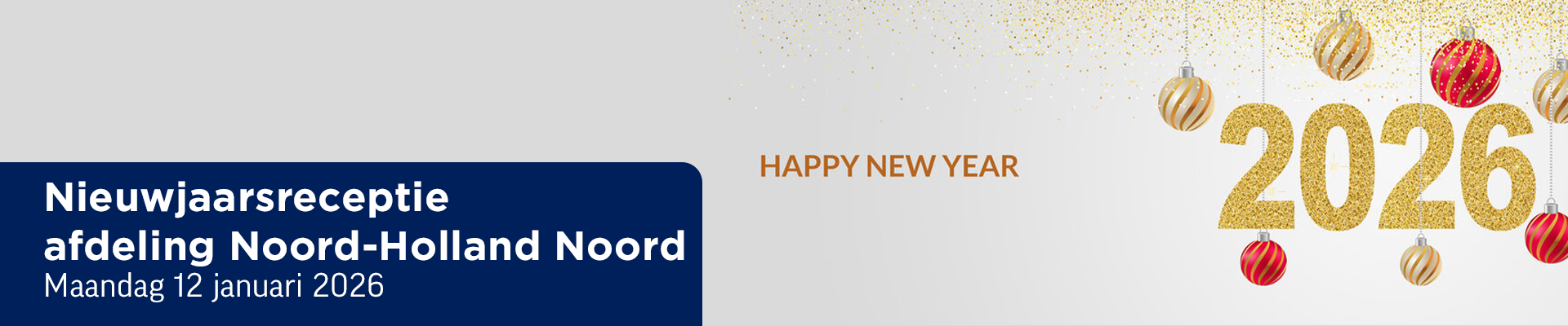Nieuwjaarsreceptie afdeling Noord-Holland Noord