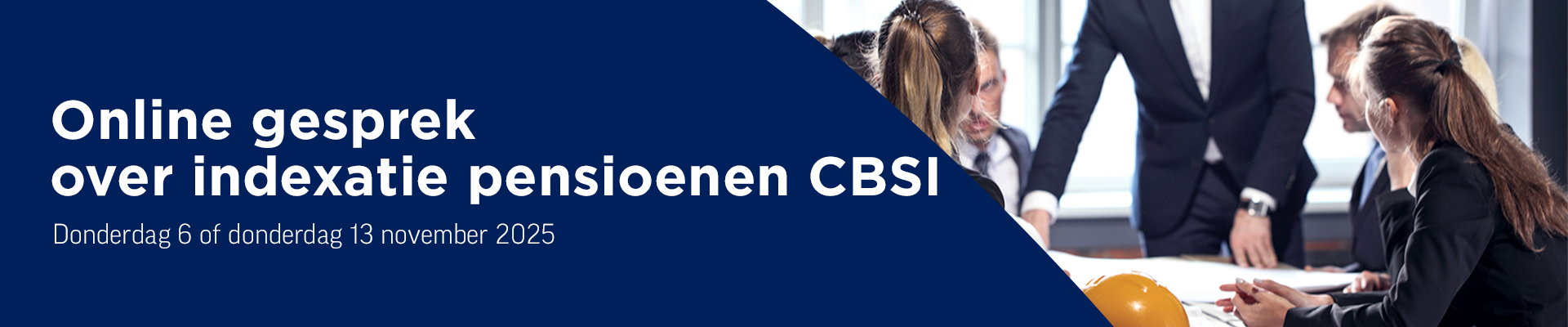 Online gesprek over indexatie pensioenen CBSI