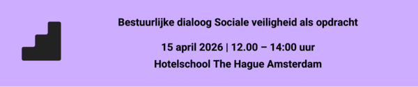 Bestuurlijke dialoog Sociale veiligheid als opdracht