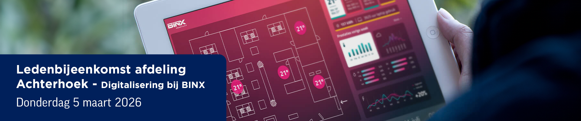 Bijeenkomst digitalisering in de Achterhoek ism BINX Smartility (incl. diner)