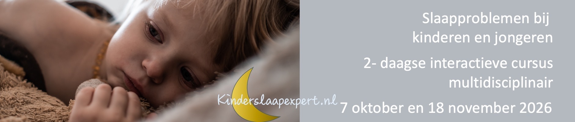 Slaapproblemen bij kinderen en jongeren - 2-daagse interactieve cursus voor zorgprofessionals najaar  2026