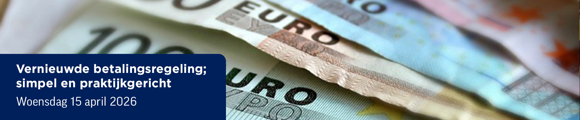Vernieuwde betalingsregeling