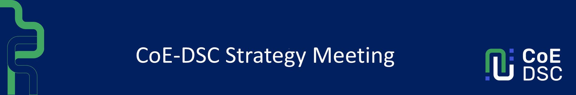 CoE-DSC Strategy Meeting