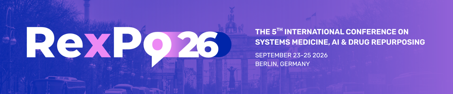 RExPO26 - The 5th International Conference on Systems Medicine, AI & Drug Repurposing