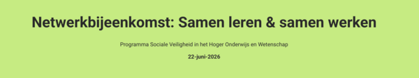 Netwerkbijeenkomst: Samen leren & samen werken