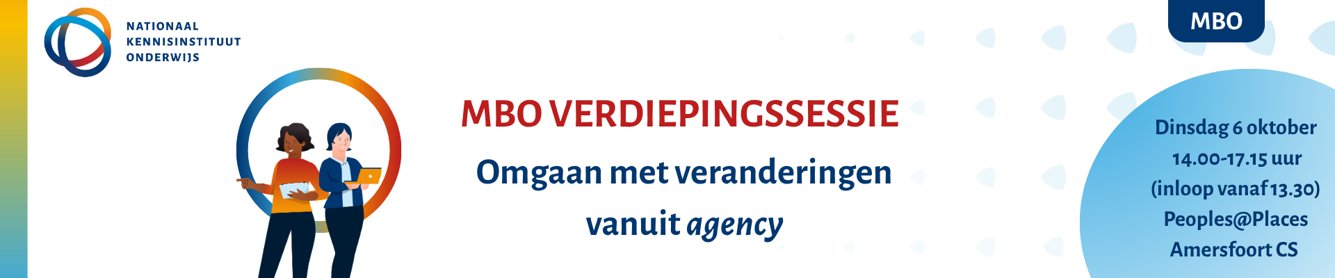 mbo verdiepingssessie: Omgaan met verandering vanuit agency, 6 oktober