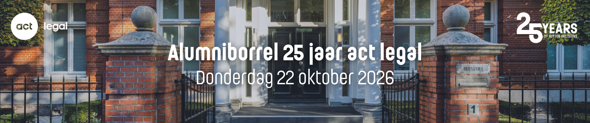 Alumniborrel  25 jaar act legal
