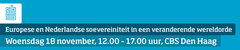 Symposium 2026 "Europese en Nederlandse soevereiniteit in een veranderende wereldorde"