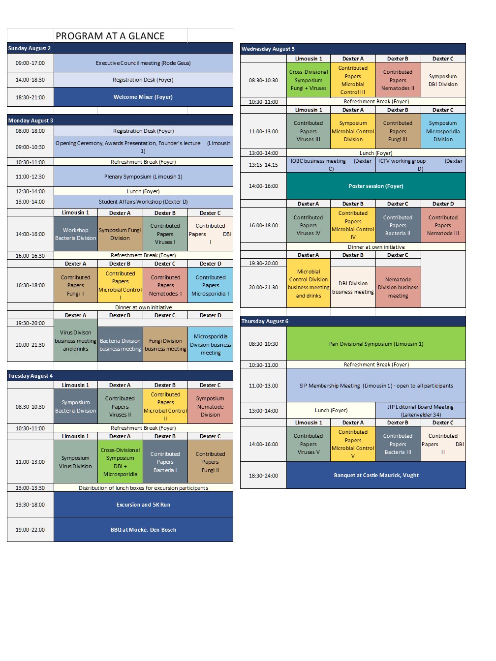 SIP-IOBC 2026 - Day to day program