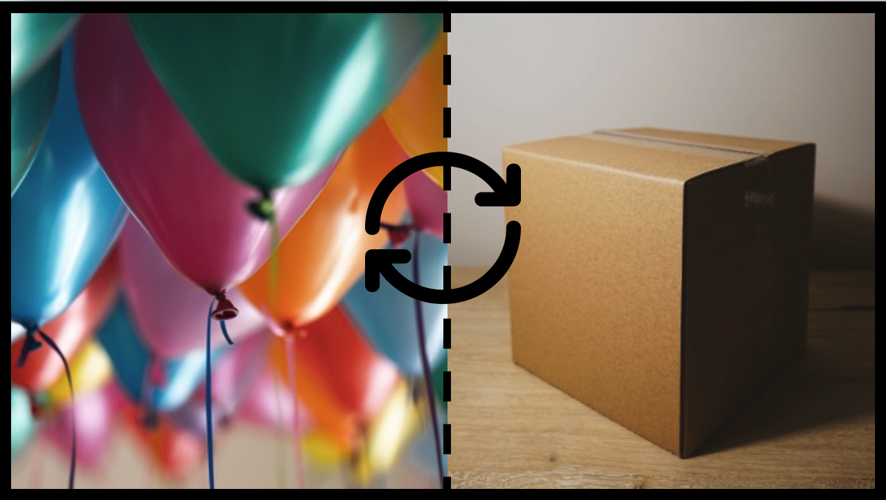 Balloons and Boxes - Concept space and Knowledge Space