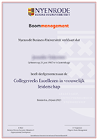 certificaat Boom Management Academy